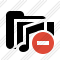 Icône Folder Music Stop