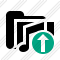 Icône Folder Music Upload