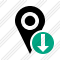 Icône Map Pin Download
