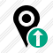 Icône Map Pin Upload