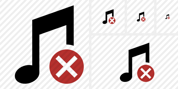 Music Cancel Symbol