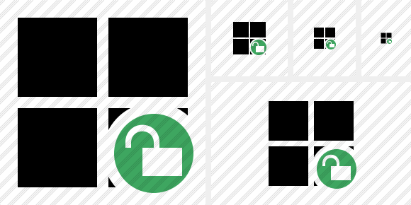 Windows Unlock Symbol