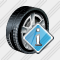 Icône Car Wheel Info