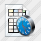 Icône Document Table Clock