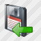 Icône Floppy Disk Import