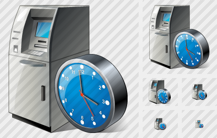 Cash Dispense Clock Symbol