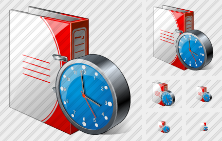 Doc Folder Clock Symbol