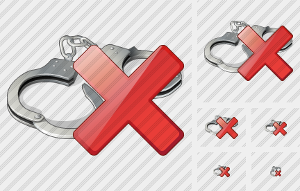 Handcuffs Delete Symbol