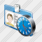 Icône Badge Clock