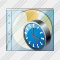 Icône CD Box Clock