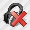 Icône Ear Phone Delete