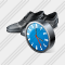 Icône Mans Shoes Clock