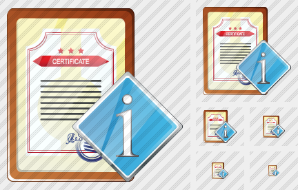 Иконка Сертификат Информация