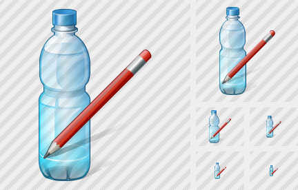 Water Bottle Edit Symbol