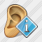 Icône Ear Info