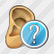 Icône Ear Question