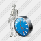 Icône Skeleton Clock