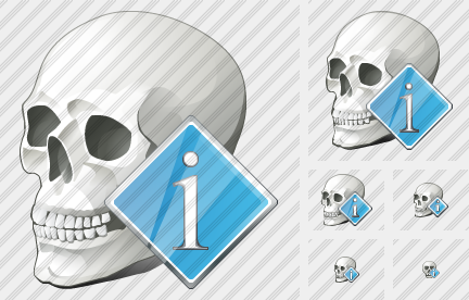 Skull Info Symbol