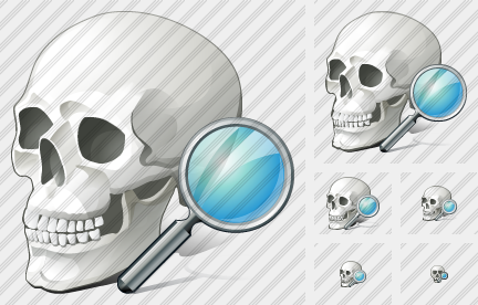 Skull Search Symbol
