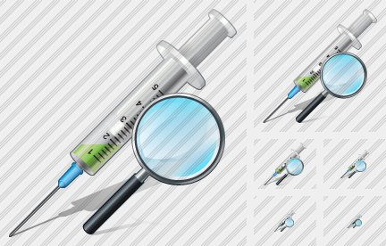 Icono Syringe Search 2