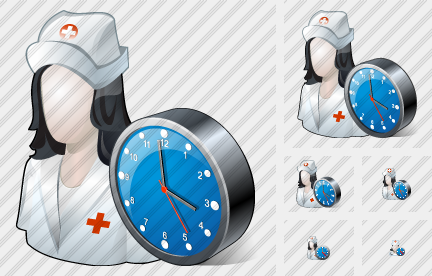 Icono User Nurse Clock