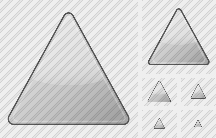 Иконка Треугольник Серая