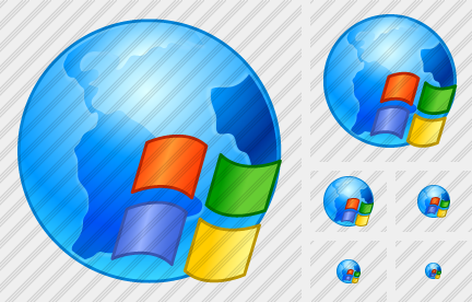 Icona Logo Windows Internet
