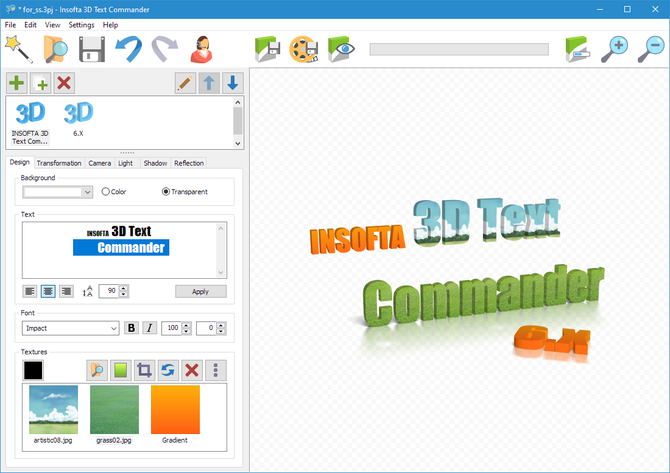 Insofta 3D Text Commander Windows 11 download