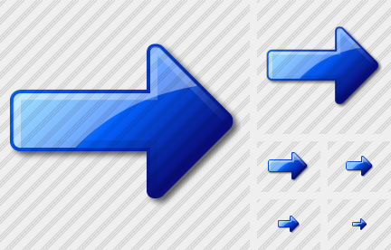 Icône Arrow Right Blue Icône Arrow Right Blue