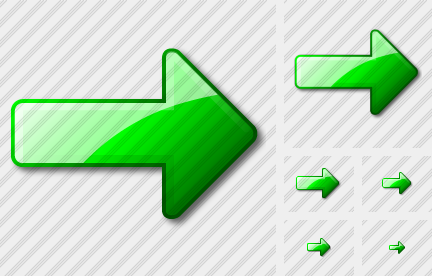 Arrow Right Green Icon