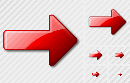 Arrow Right Red Icon