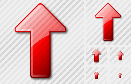 Arrow Up Red Symbol Arrow Up Red Symbol