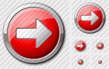 Arrow 2 Right Red Icon