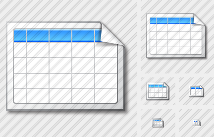 Иконка Документ Таблица