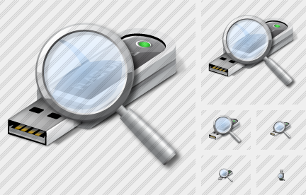 Flashdrive Search Icon