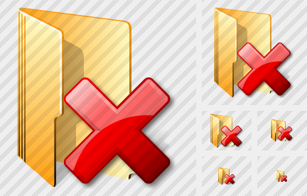 Folder Delete Icon