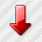 Arrow Down Red Icon