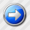 Arrow 2 Right Blue Icon