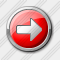 Arrow 2 Right Red Icon