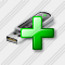 Flashdrive Add Icon