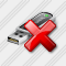 Flashdrive Delete Icon