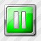 Media Pause Green Icon