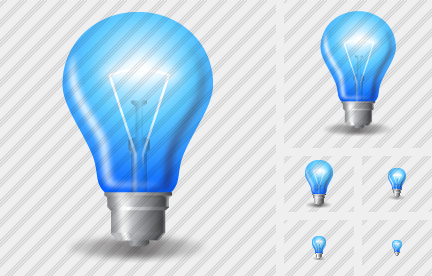 Lamp Cyan Icon Lamp Cyan Icon