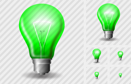Lamp Green Icon Lamp Green Icon