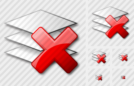 Layer Delete Icon Layer Delete Icon