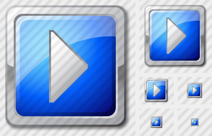 Media Play Blue Icon