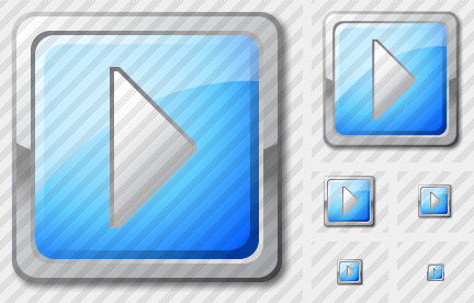Media Play Cyan Icon Media Play Cyan Icon
