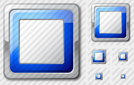 Media Stop Blue Icon Media Stop Blue Icon