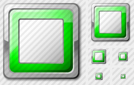 Media Stop Green Icon Media Stop Green Icon