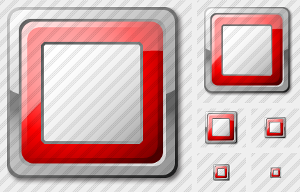 Media Stop Red Icon Media Stop Red Icon